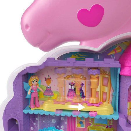 POLLY POCKET ZESTAW JEDNOROŻEC UNICORN SALON PIĘKNOŚCI MATTEL HKV51