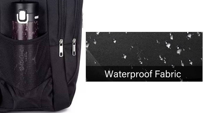 DUŻY PLECAK CZARNY MIEJSKI MĘSKI NA LAPTOPA + USB