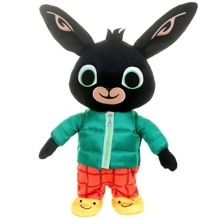 BING KRÓLIK MASKOTKA ZIELONA KURTKA CHODZI 32 CM