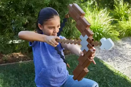 MINECRAFT GRA ŁUK STRZAŁA DLA DZIECI PISTOLET DŹWIĘKI