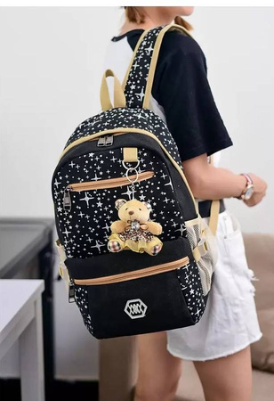 PLECAK SZKOLNY TORNISTER TORBA PIÓRNIK 3W1 BRELOK