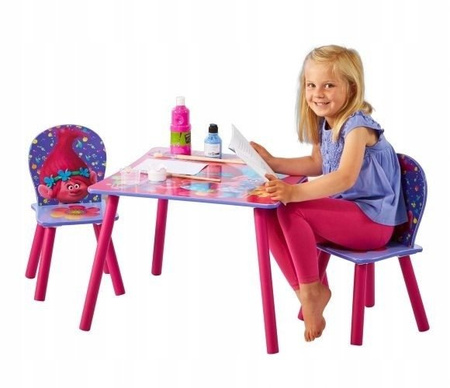 TROLLS TROLE TROLL STÓŁ STOLIK KRZESŁA