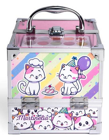 MARTINELIA ZESTAW DO MALOWANIA DZIECI KUFEREK KOSMETYKI JEDNOROŻEC KOTEK