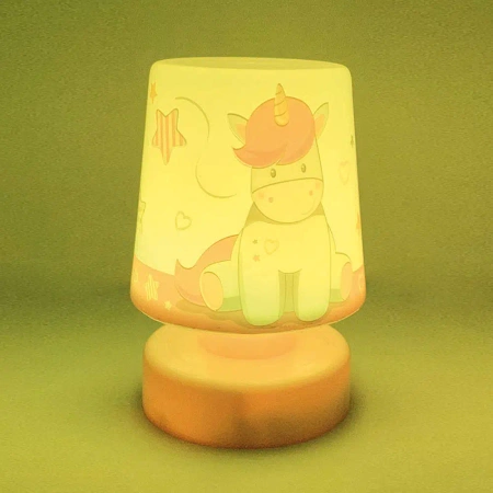 JEDNOROŻEC MAŁA LAMPKA NOCNA ŚWIECI 7 KOLORACH