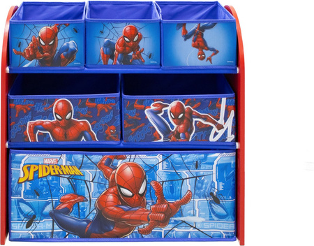 SPIDERMAN SPIDER MAN REGAŁ DLA DZIECI POJEMNIKI NA ZABWKI ORGANIZER MEBLE