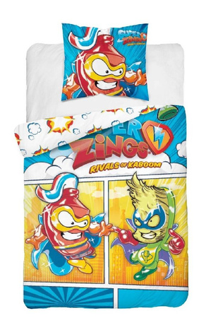 SUPER ZINGS THINGS FIGURKI POŚCIEL 160X200 DZIECI