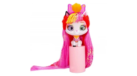 VIP PETS CATS FIGURKA KOTKA Z DŁUGIMI WŁOSAMI DO STYLIZACJI ELECTRA DODATKI