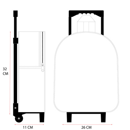 SPIDERMAN WALIZKA NA KÓLKACH 3D PLECAK DLA DZIECI