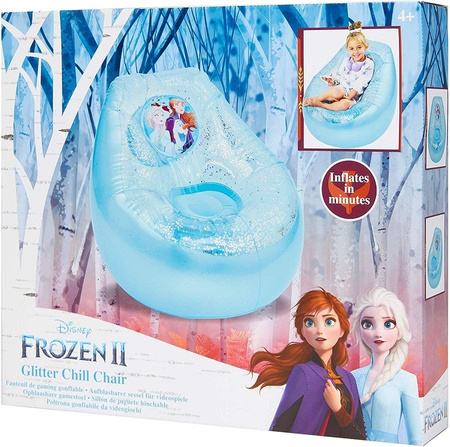 KRAINA LODU 2 ELSA Fotelik Fotel Pufa Siedzisko Brokatowe