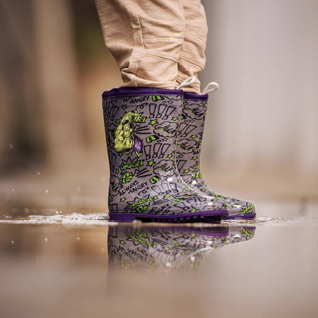 AVENGERS HULK BUTY GUMOWCE KALOSZE ROZM 28