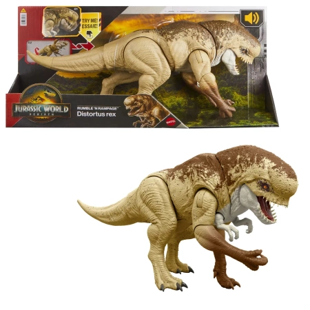 MATTEL JURASSIC WORLD DINOZAUR DISTORTUS REX JGB58