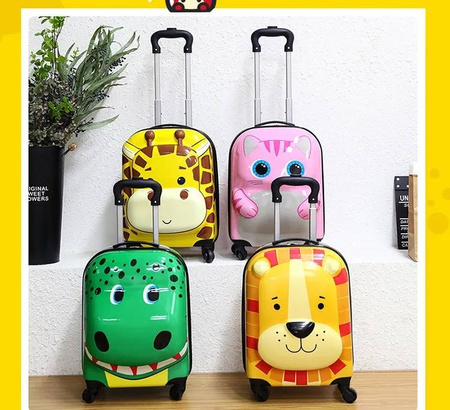 KROKODYL DINOZAUR 3D WALIZKA DZIECI BAGAŻ KABINOWA