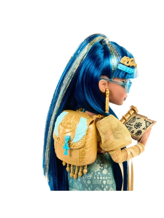 Monster High Lalka podstawowa Cleo De Nile zwierzątko Kobra Hissette HXH74