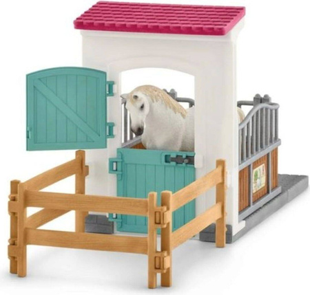 SCHLEICH ZAGRODA DLA KONI KOŃ ZESTAW KONIE 42569