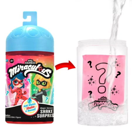 MIRACULOUS Shake Heroez BIEDRONKA I CZARNY KOT FIGURKA Przemiana wodna