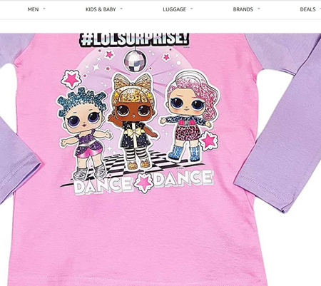 LOL SURPRISE LALECZKI PIŻAMA PIŻAMKA 110 4-5 LAT