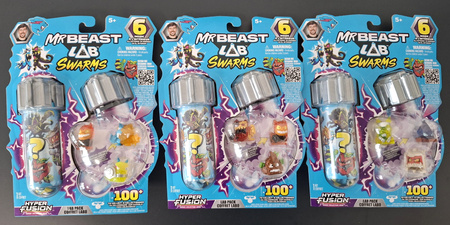MrBeast Lab Swarms Seria 3 z Niespodzianka i Limitowanymi Figurkami 6 Pack