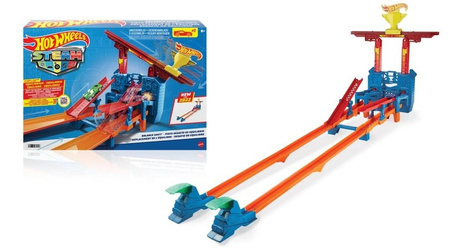 HOT WHEELS TOR TORY ZESTAW WYRZUTNIA WYZWANIE STEAM