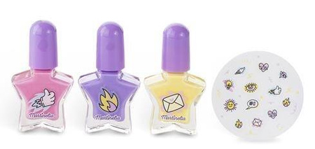 MARTINELIA ZESTAW LAKIERY DO PAZNOKCI OZDOBY PUDEŁKO DLA DZIECI
