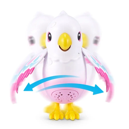 ZURU PETS ALIVE DUŻY MAGICZNY PTASZEK PTAK POLLY INTERAKTYWNY W KLATCE