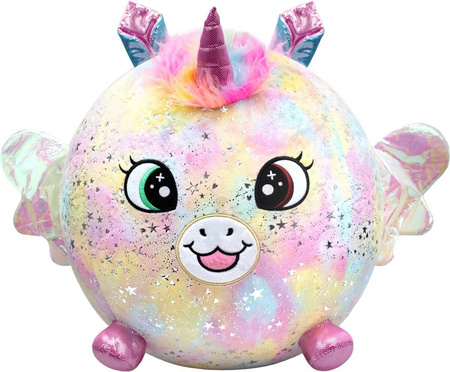 BIGGIES TĘCZOWY JEDNOROŻEC UNICORN MASKOTKA PLUSZAK DO POMPOWANIA XXL