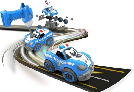 POLICJA AUTO DO SKRĘCANIA ROZKRĘCANIA MAŁY MECHANIK RC STEROWANY DŻWIĘKI