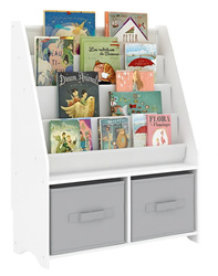 REGAŁ NA KSIĄŻKI SZAFKA ORGANIZER DLA DZIECI STOJAK PÓŁKA Biblioteczka