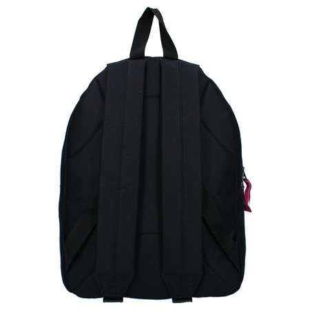 BARBIE CZARNY PLECAK SZKOLNY WYCIECZKOWY DLA DZIECI BRELOK POMPON