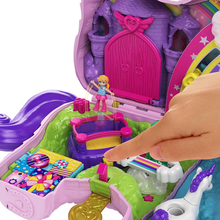 POLLY POCKET ZESTAW TOREBKA KOMPAKTOWA PIESEK PUDEL FRYZJER GROOMER