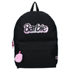 BARBIE CZARNY PLECAK SZKOLNY WYCIECZKOWY DLA DZIECI BRELOK POMPON