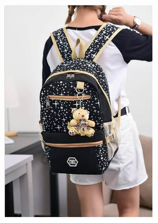 PLECAK SZKOLNY TORNISTER TORBA PIÓRNIK 3W1 BRELOK