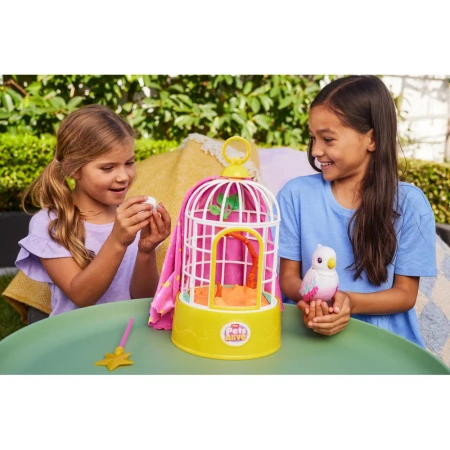 ZURU PETS ALIVE DUŻY MAGICZNY PTASZEK PTAK POLLY INTERAKTYWNY W KLATCE