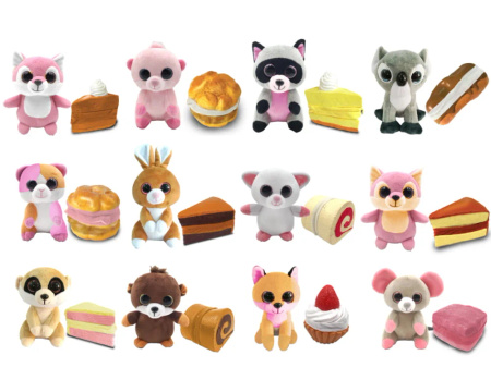 CIASTKA PACHNĄCE CIASTKO MUFFINKA PLUSZAK DZIECI MASKOTKA DWUSTRONNA