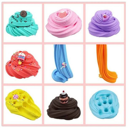 MASA PLASTYCZNA ZESTAW DO ROBIENIA SLIME GLUTÓW BUTTER AKCESORIA FLUFFY