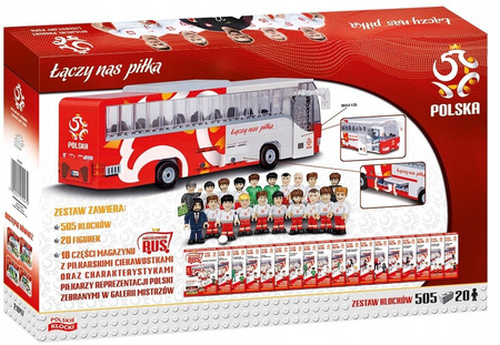 COBI MISTRZOWSKI BUS KLOCKI PZPN ŁĄCZY NAS PIŁKA