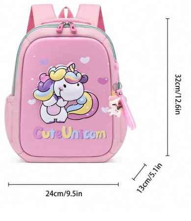 JEDNOROŻEC 3D PLECAK PLECACZEK DZIECI + BRELOK