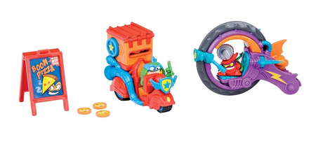 SuperZings Mission 3 Pizza Riders + 2 POJAZDY