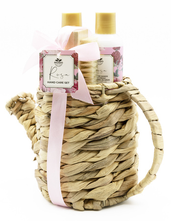 BCS KONEWKA KOSZ ZESTAW PREZENTOWY DZIEŃ MAMY KOSMETYKÓW DO RĄK RÓŻA