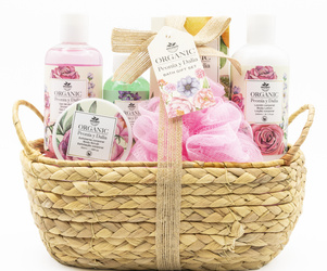 BCS DUŻY KOSZ ZESTAW PREZENTOWY KOSMETYKÓW CIAŁA KĄPIELI DLA KOBIET ŚWIĘTA