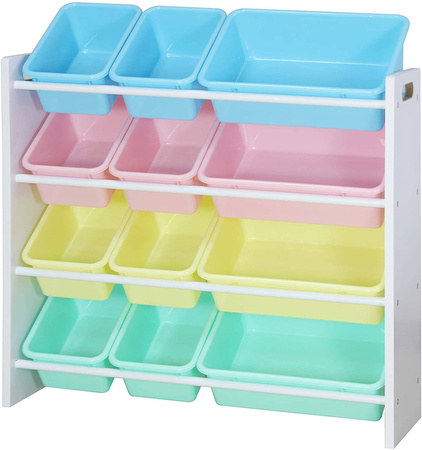 DUŻY REGAŁ ORGANIZER POJEMNIKI NA ZABAWKI DZIECI