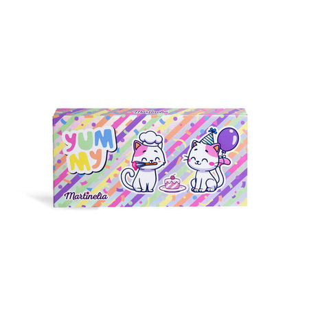 KOTEK KOTKI ZESTAW KOSMETYKÓW CIENIE PALETA PALETKA LUSTERKO POMADKI