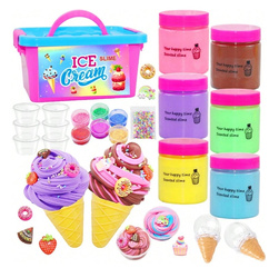 LODY SLIME WALIZKA PACHNĄCE ZESTAW DO ROBIENIA GLUTÓW GLUTY Fluffy Butter