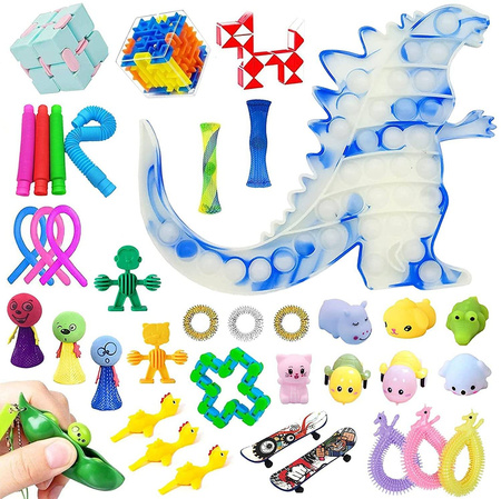 MYSTERY BOX ZESTAW FIDGET TOYS ANTYSTRESOWE POP IT