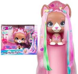 DUŻA FIGURKA NYLA PIESEK VIP PETS Z DŁUGIMI WŁOSAMI AKCESORIA