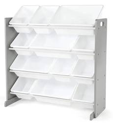 BIAŁY SZARY SIWY REGAŁ ORGANIZER POJEMNIKI DZIECI