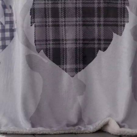 ŚWIĘTA RENIFER CIEPŁY KOC ŚWIĄTECZNY PLED SHERPA