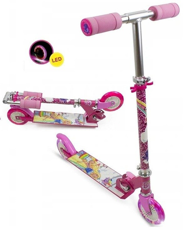 BARBIE DREAMTOPIA HULAJNOGA DWUKOŁOWA 2-KOŁA LED