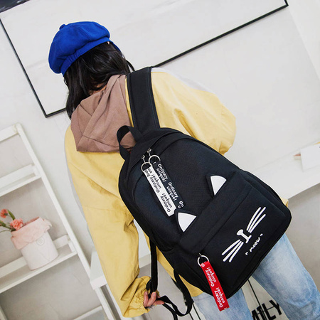 KOT KOTEK PLECAK SZKOLNY MŁODZIEŻOWY MIEJSKI