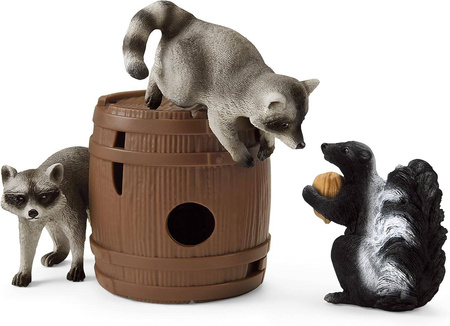 SCHLEICH Orzechowe Psoty Szop Skunks Wild Life