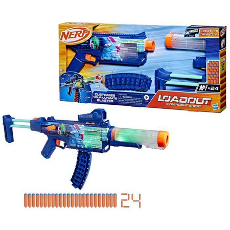 Nerf Loadout Pistolet Ghost świeci Wyrzutnia Blaster 24 strzałki G1824